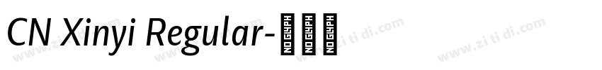 CN Xinyi Regular字体转换